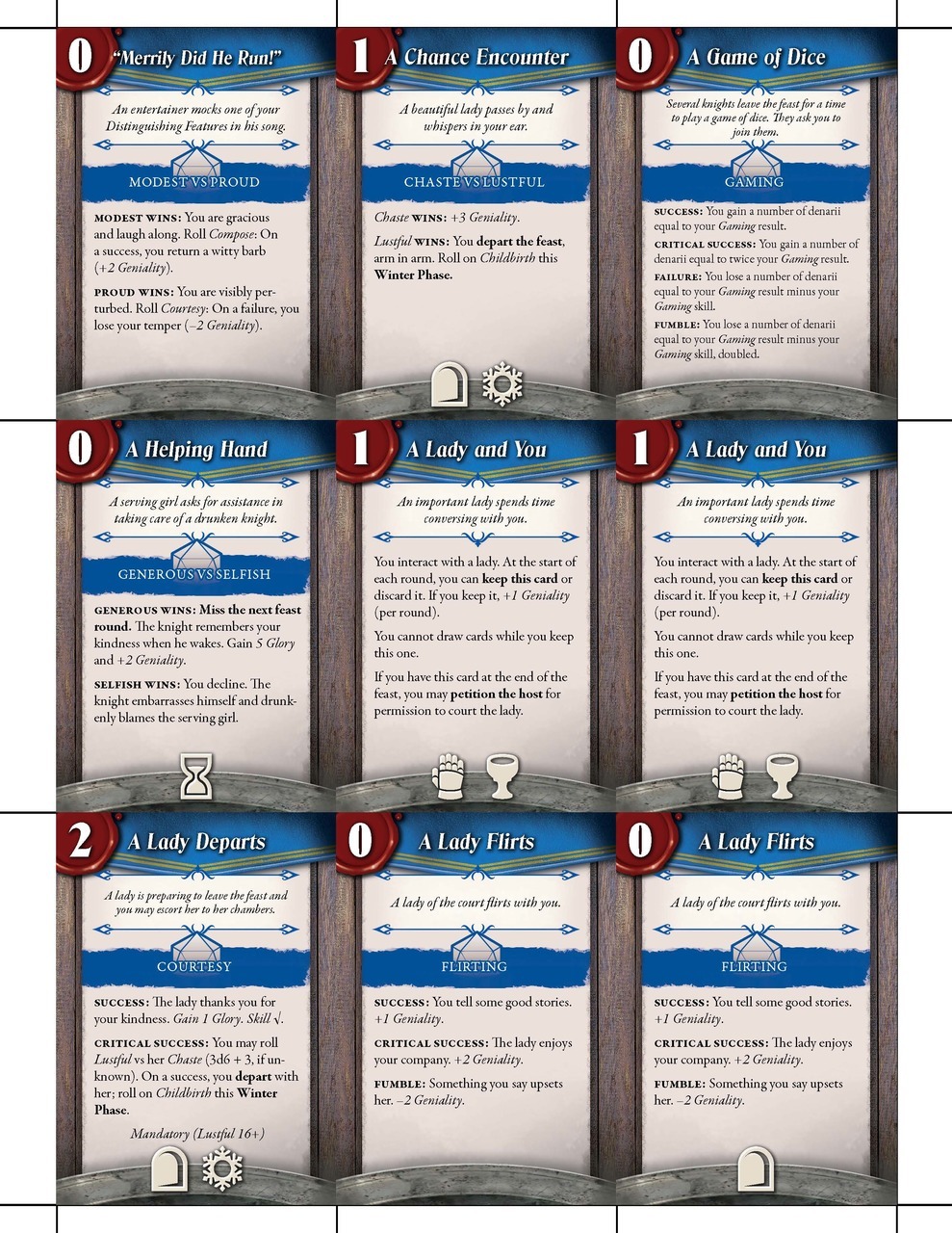 Book of Feasts: Feast Cards