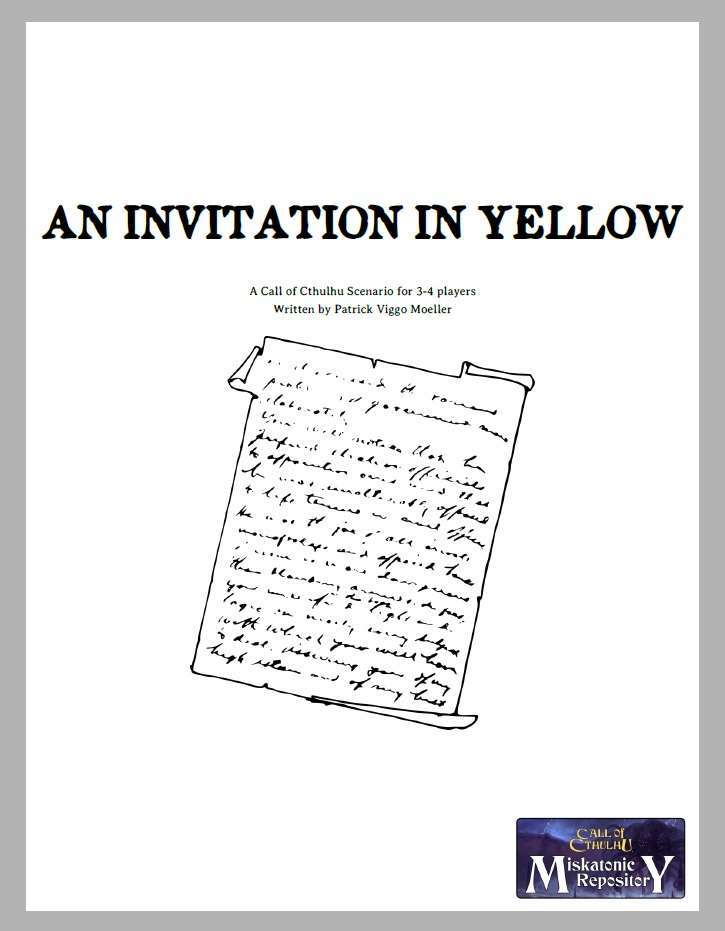 An Invitation in Yellow cover