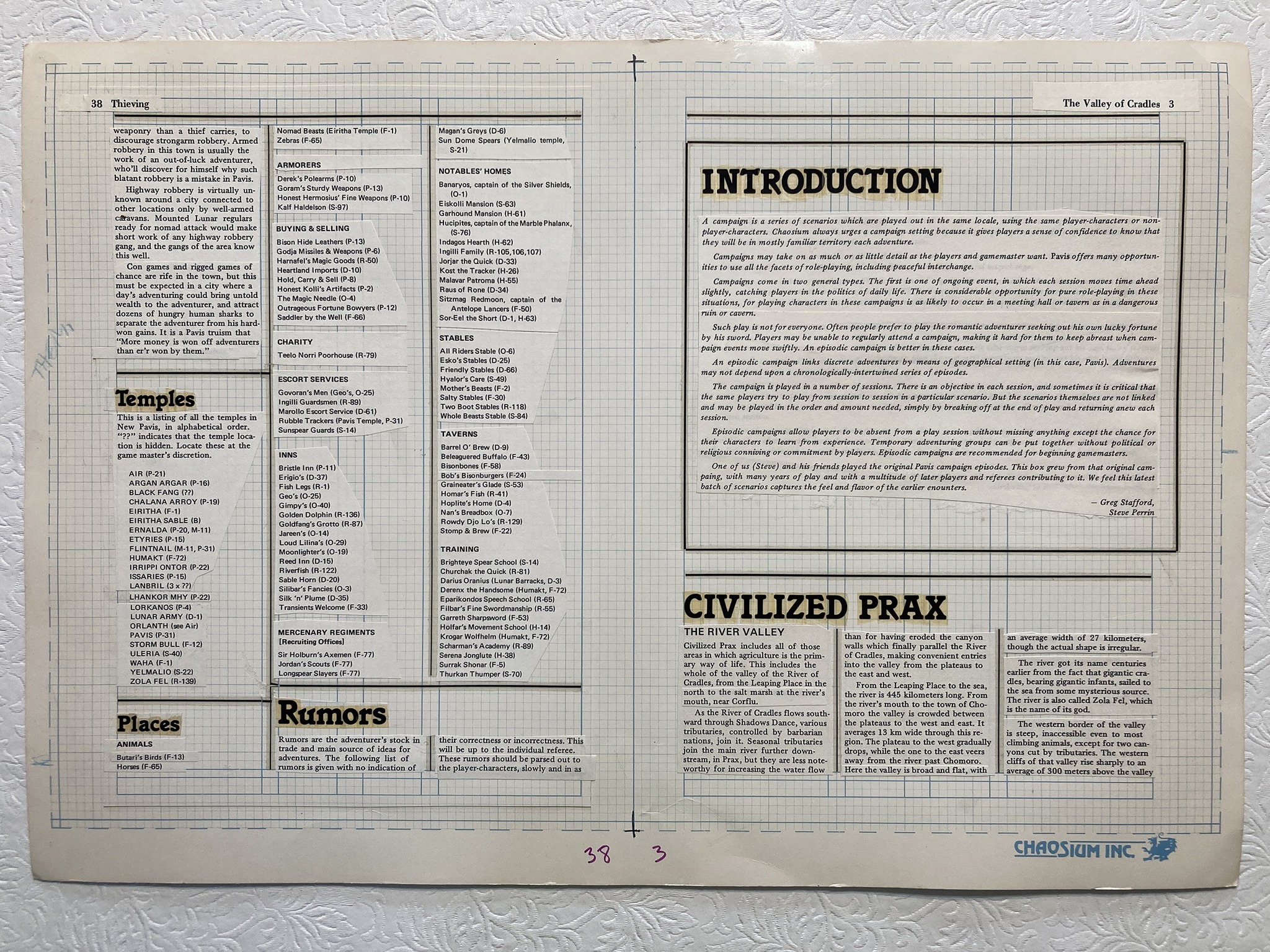 A typical cut and paste layout. Extra points if you recognize this as from the Pavis box set from 1982