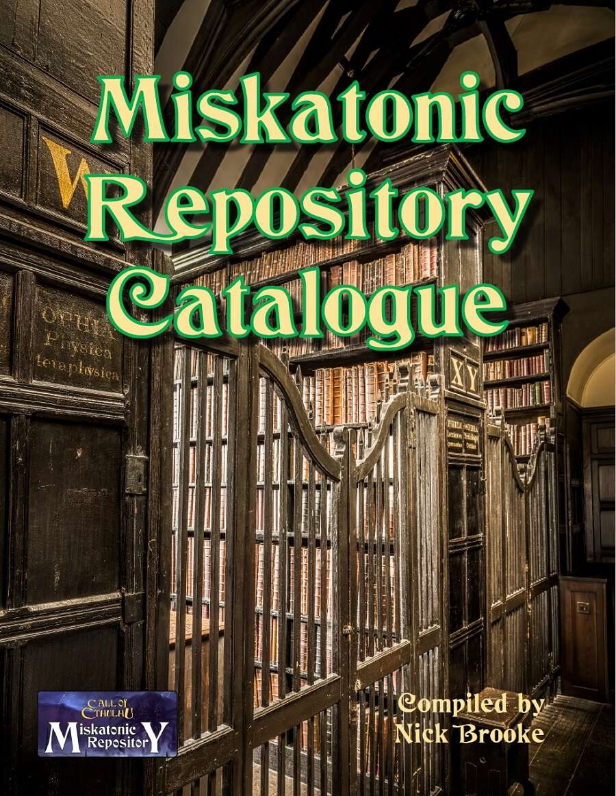 Nick Brooke's Miskatonic Repository Catalog