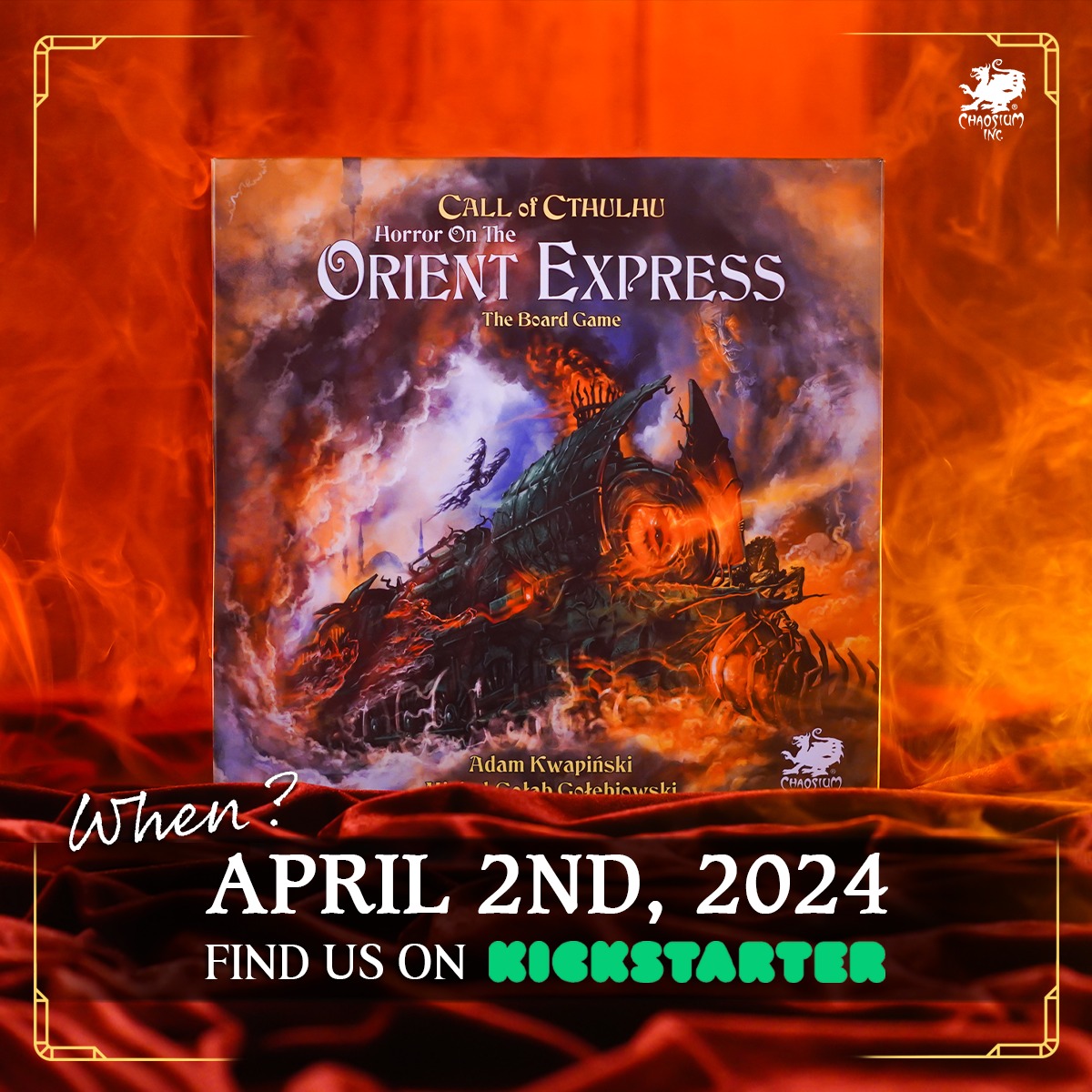 Horror on the Orient Express the Board launches April 2nd