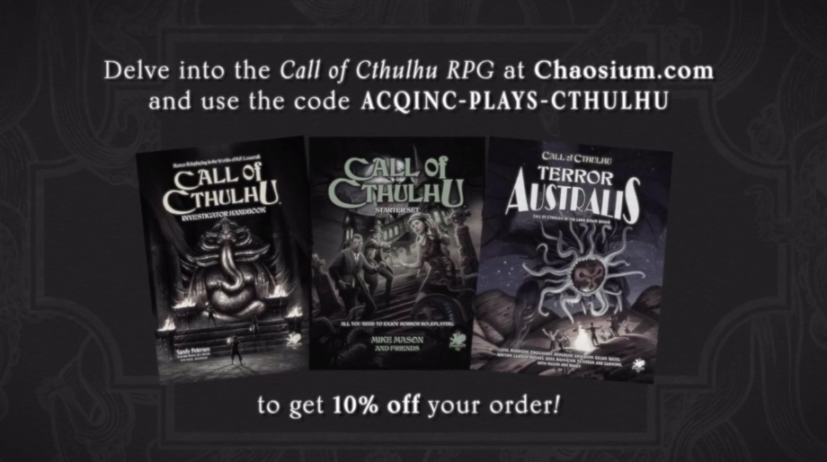 Acq Inc Discount Code for Chaosium
