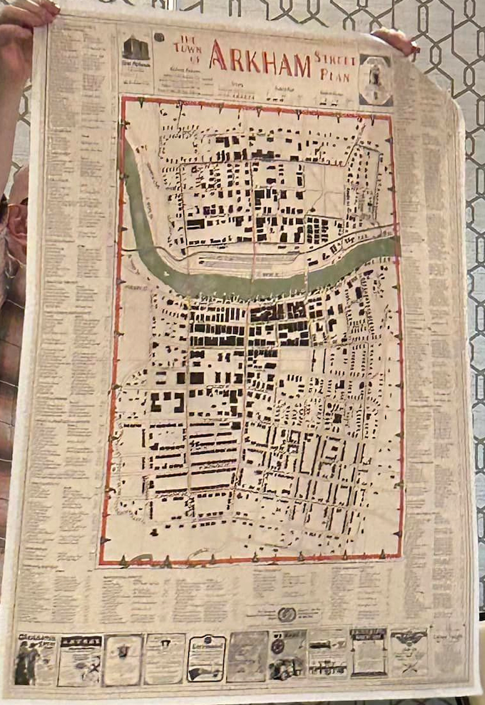 Physical Town of Arkham map