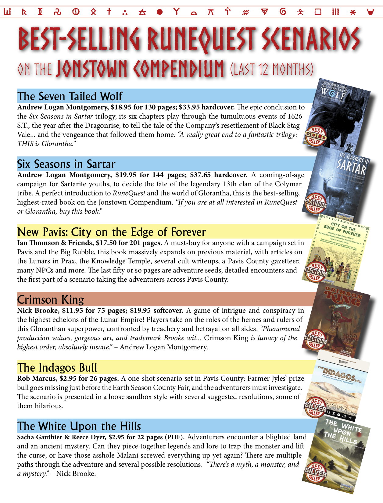 Jonstown Compendium Best Sellers Summer 2023