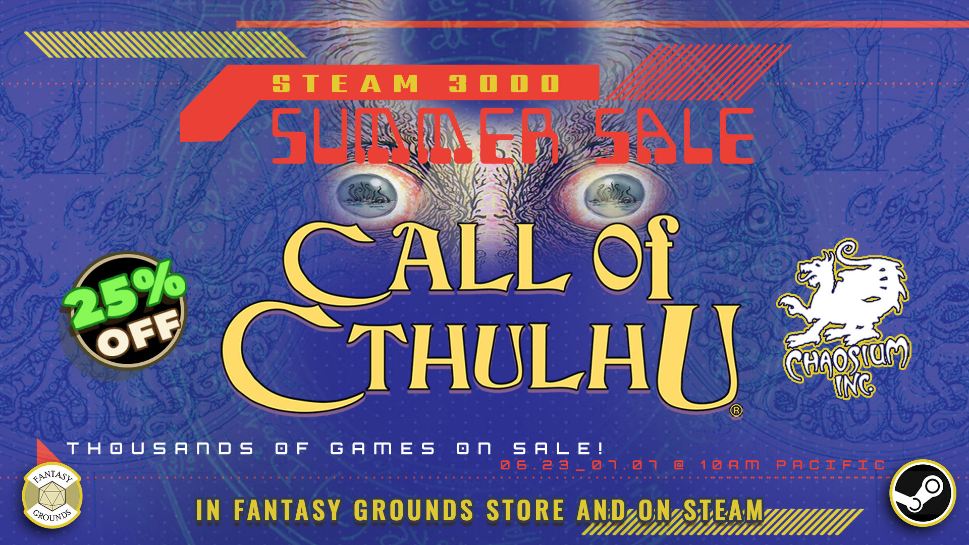 Fantasy Grounds Steam Summer Sale - Call of Cthulhu