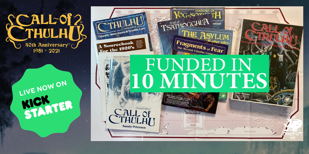 CoC Classic Kickstarter - funded in 10 mins