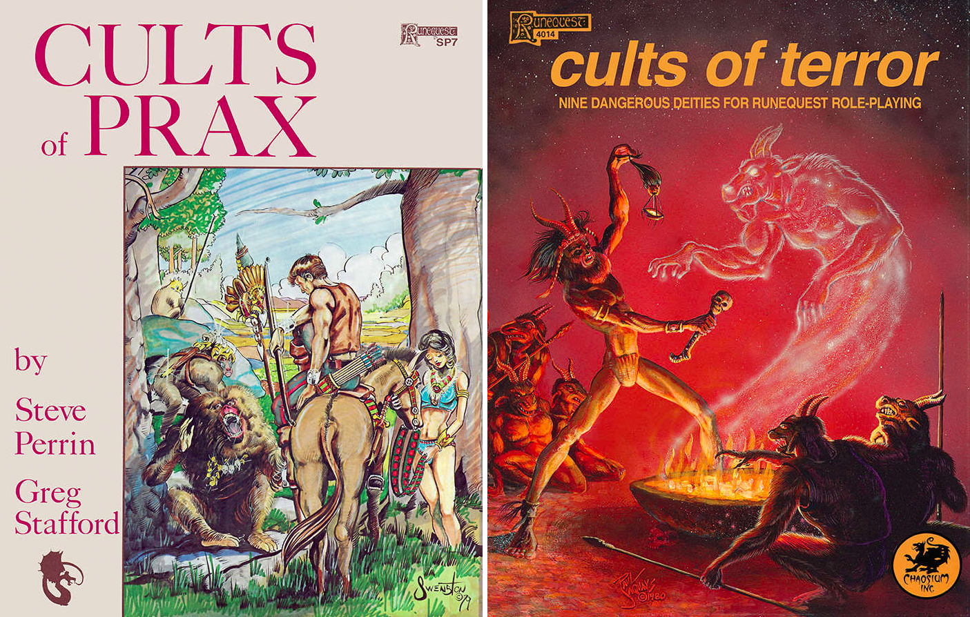 Cults of Prax and Cults of Terror covers
