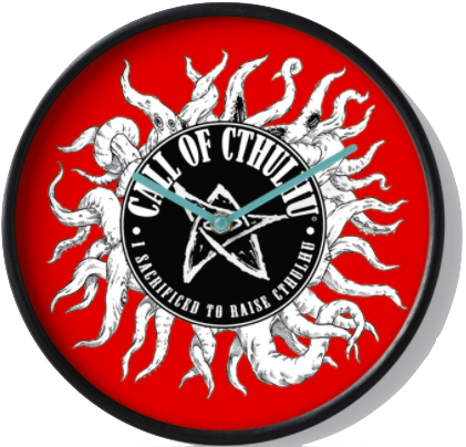 I raised Cthulhu Clock - Chaosium Redbubble Store I raised Cthulhu Clock - Chaosium Redbubble Store