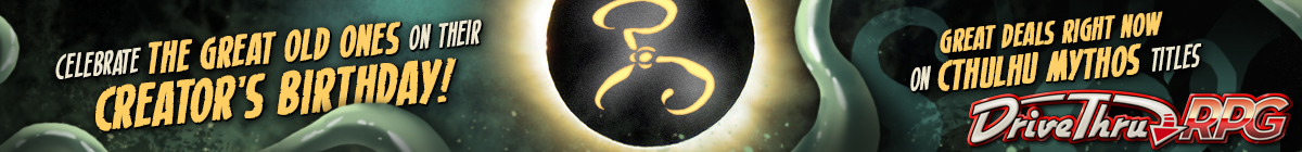 Cthulhu Mythos Sale on DTRPG