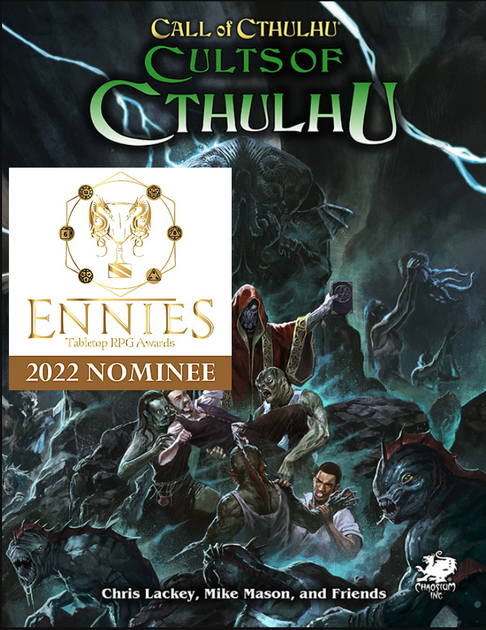 Cults of Cthulhu - ENNIES Nomination