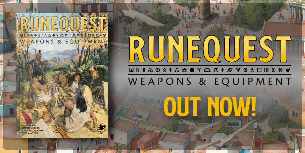 RuneQuest Weapons and Equipment Out Now