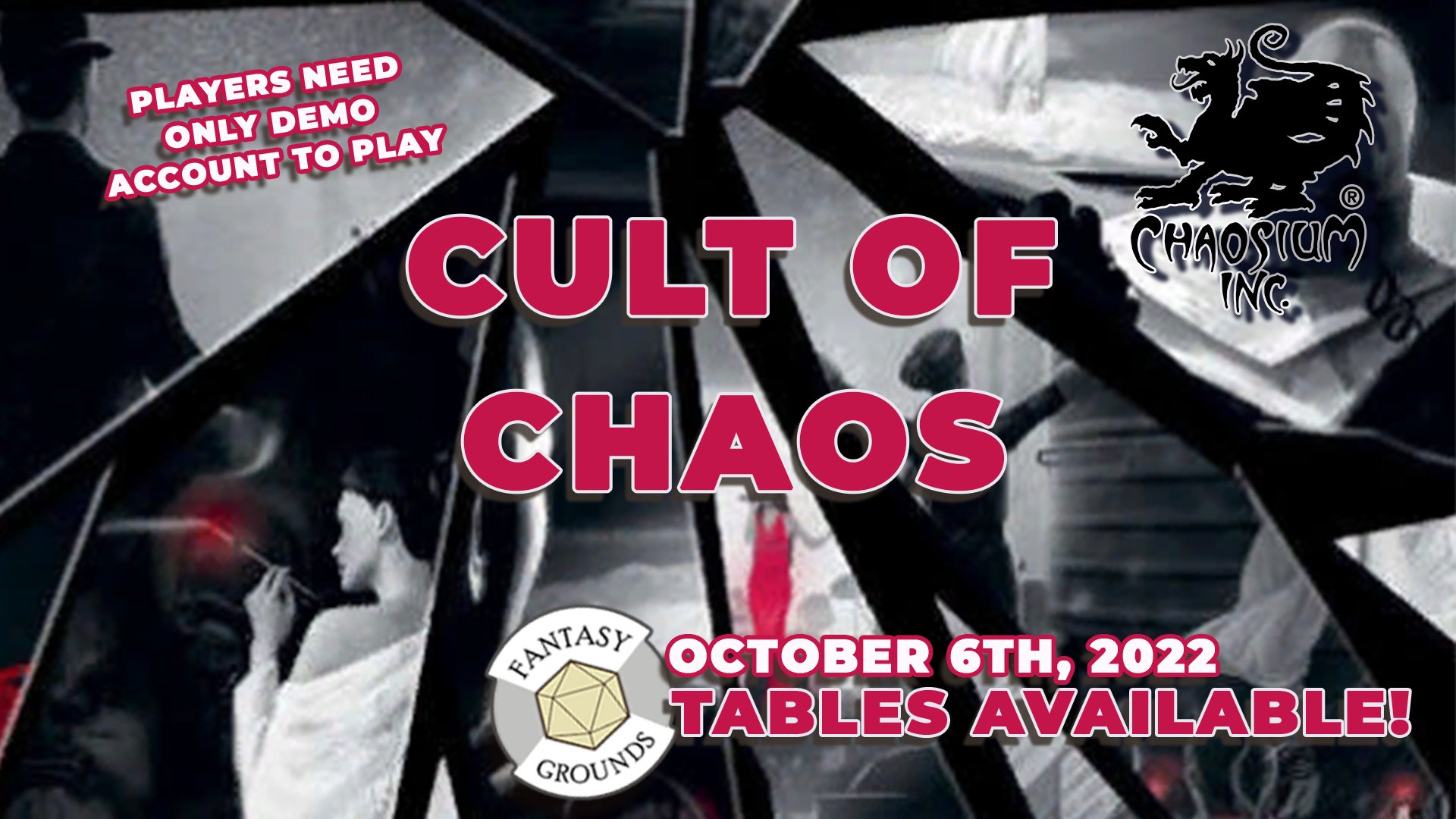FANTASY GROUNDS CULT OF CHAOS GAME DAY OCT 6