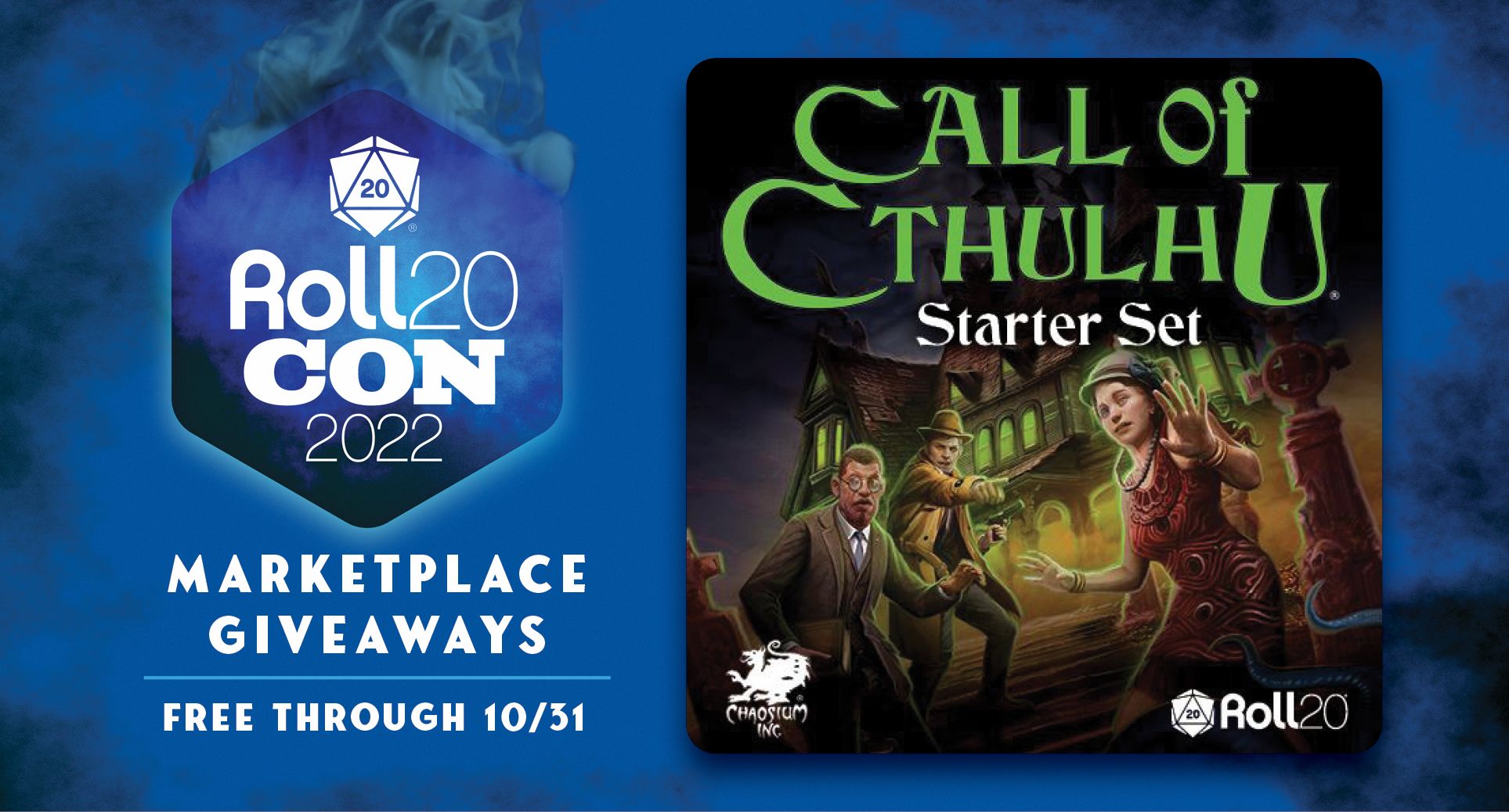 Call of Cthulhu Starter Set is free for Roll20 Con