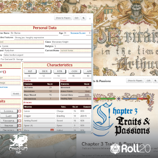 Pendragon Roll20 Starter Set