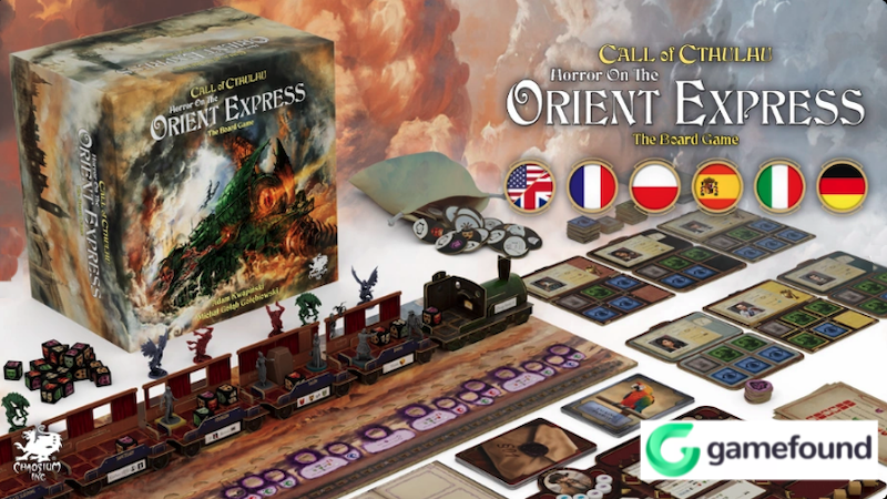 [Chaosium] Missed the train? You can now do a late pledge for Horror on the Orient Express The Board Game on Gamefound!