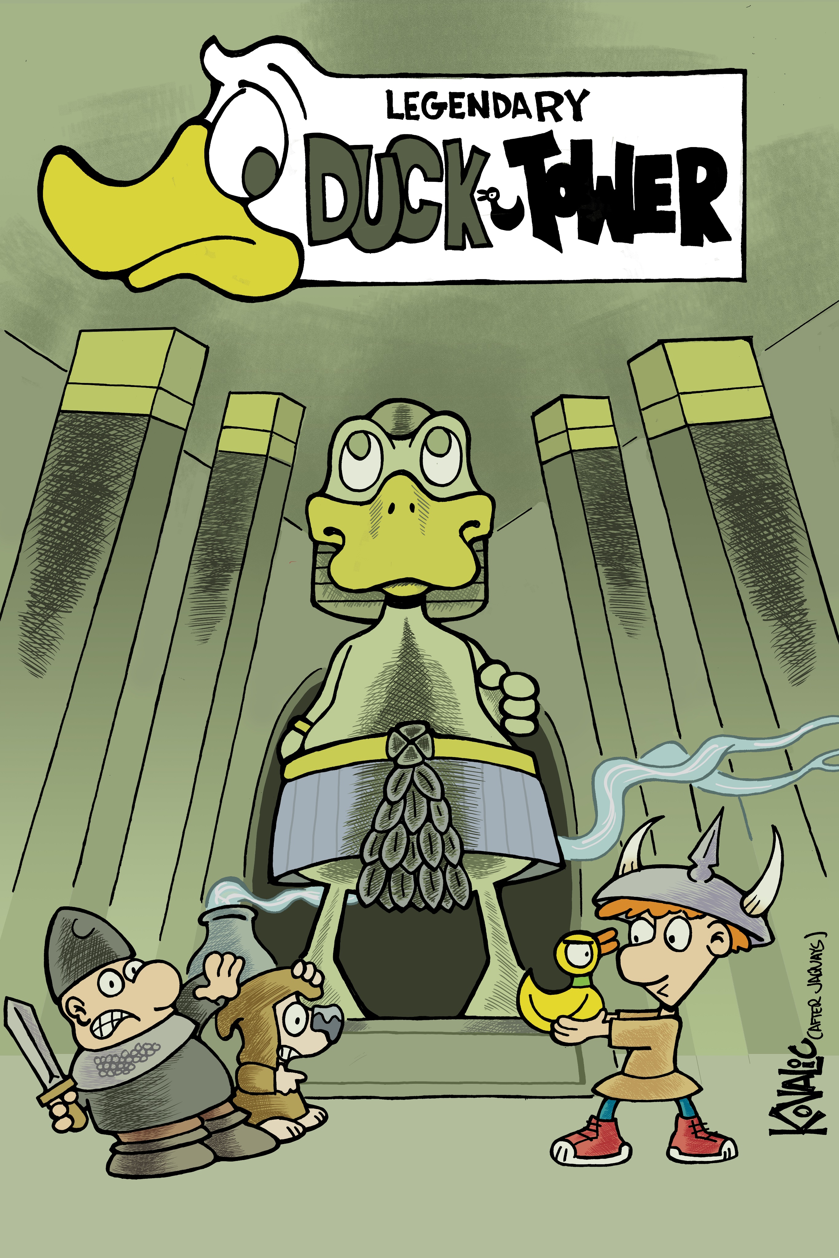 Legendary Duck Tower homage by John Kovalic
