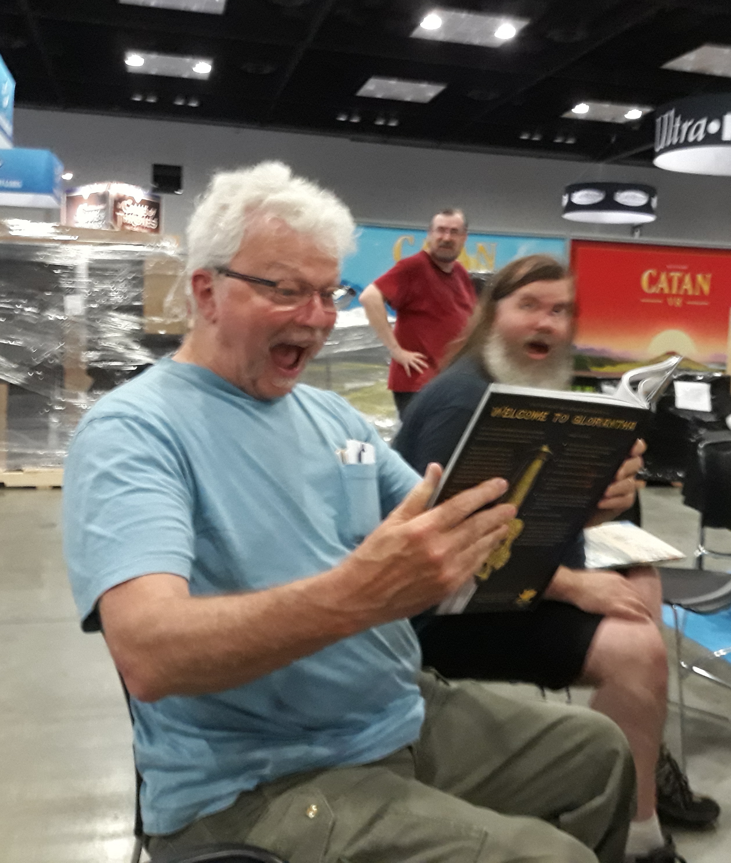 Greg Seeing RQG in Print for the First Time at Gen Con 2018