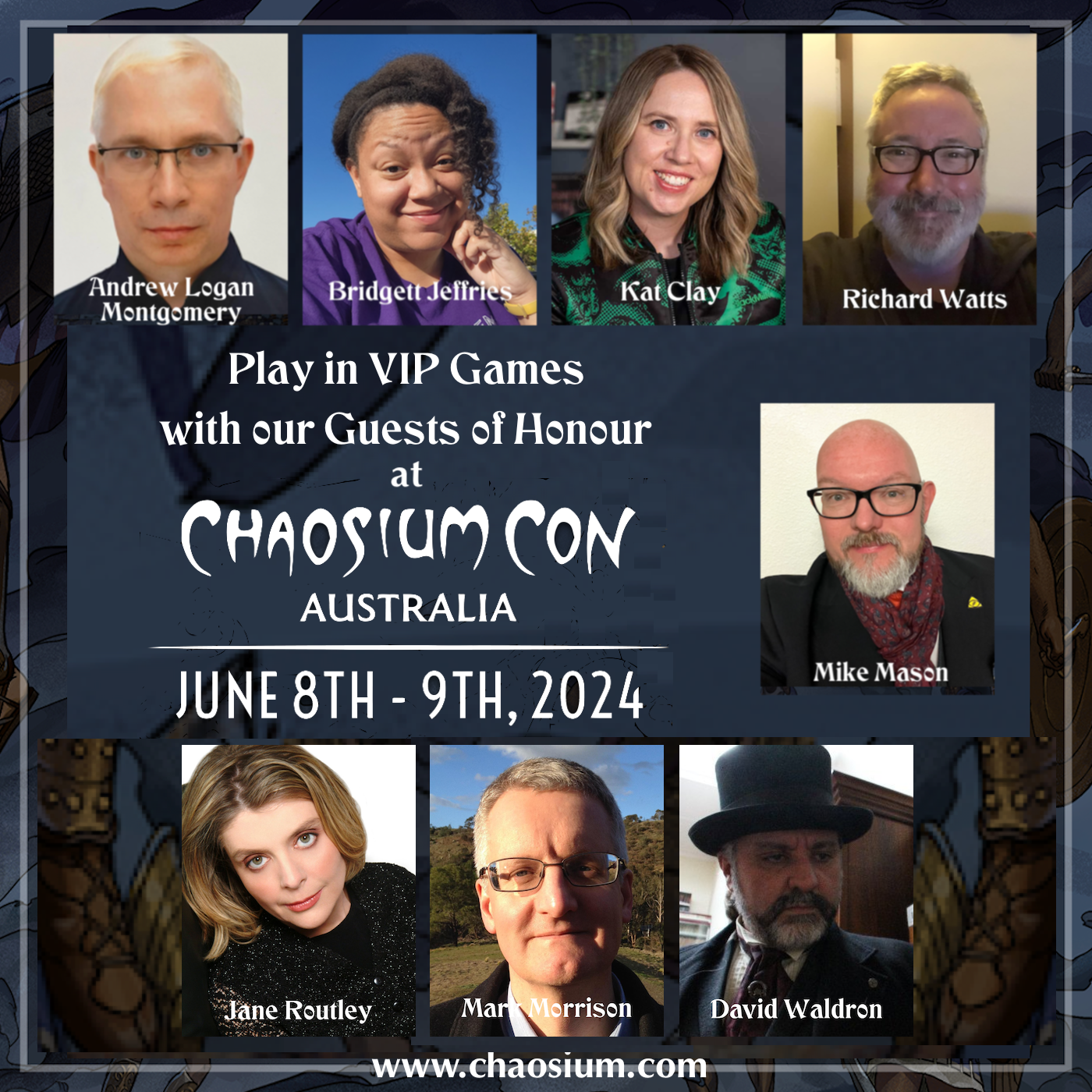 [Chaosium] Chaosium Con Australia: Event Registration now open, check out the VIP Games!