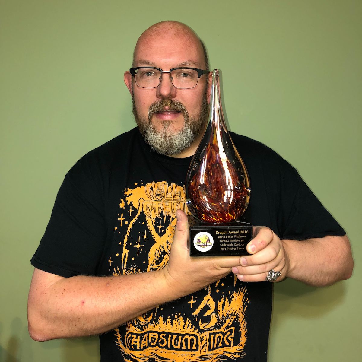 Mike with Dragon Award