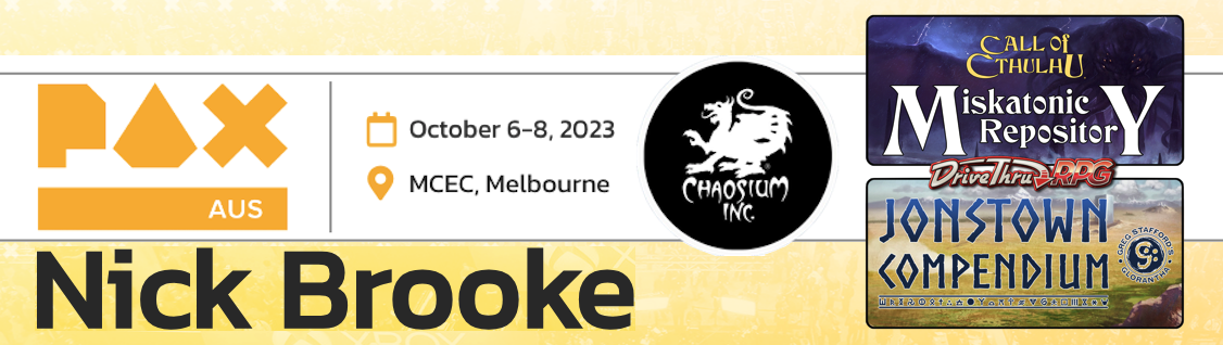 Nick Brooke at PAX AUS