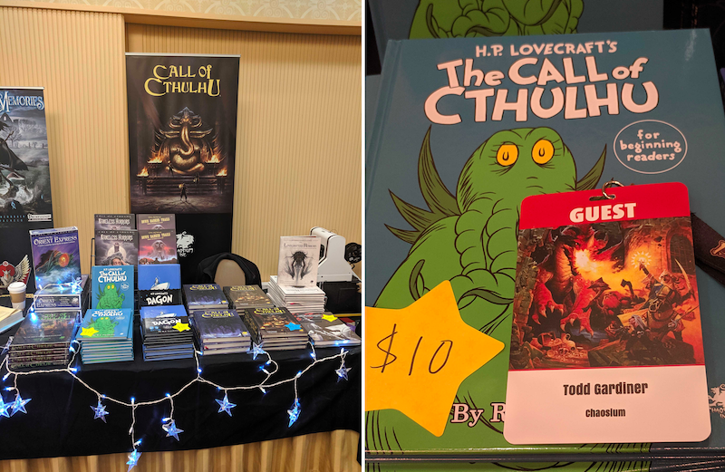 Chaosium Paizo Con Booth