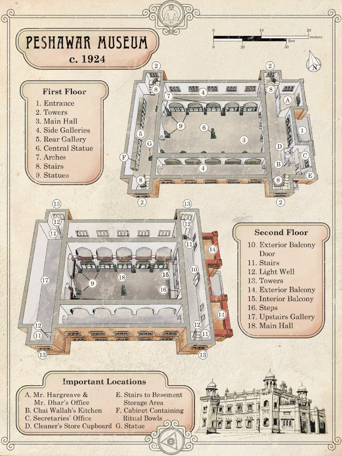 The Children of Fear - an interior map by Matt Ryan