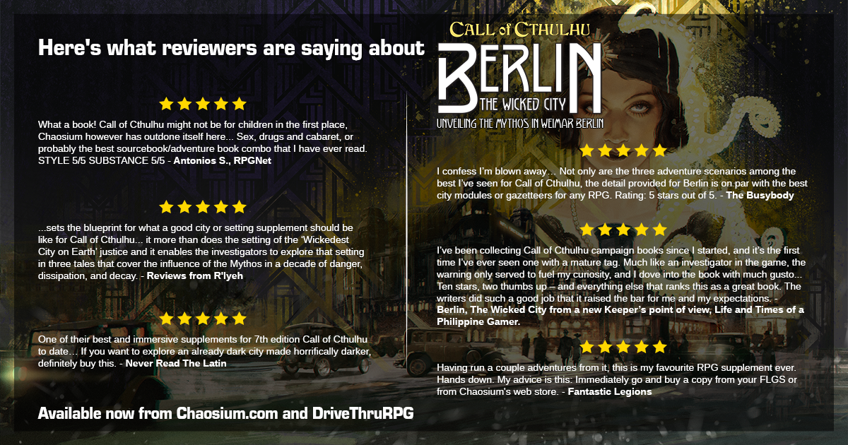 What the critics say about Berlin the Wicked City