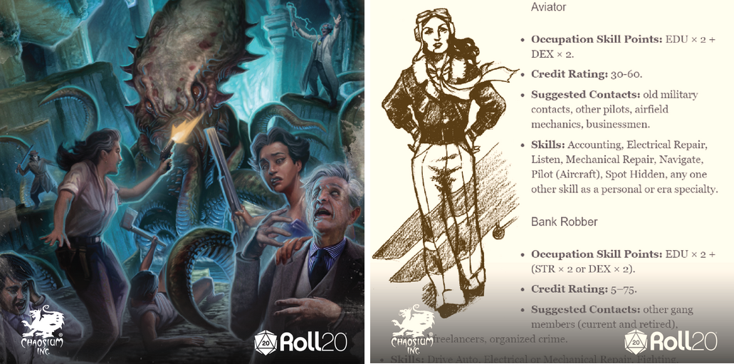 Pulp Cthulhu on Roll20