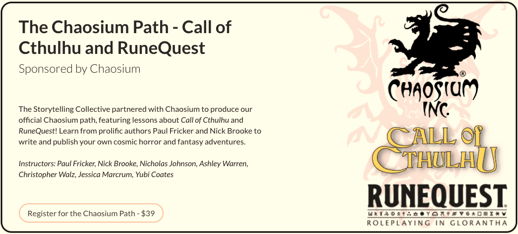 Register for the Chaosium Path