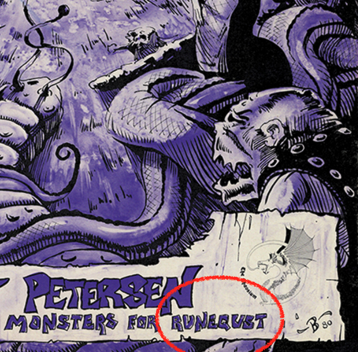 Misspelling of RuneQuest on Cover