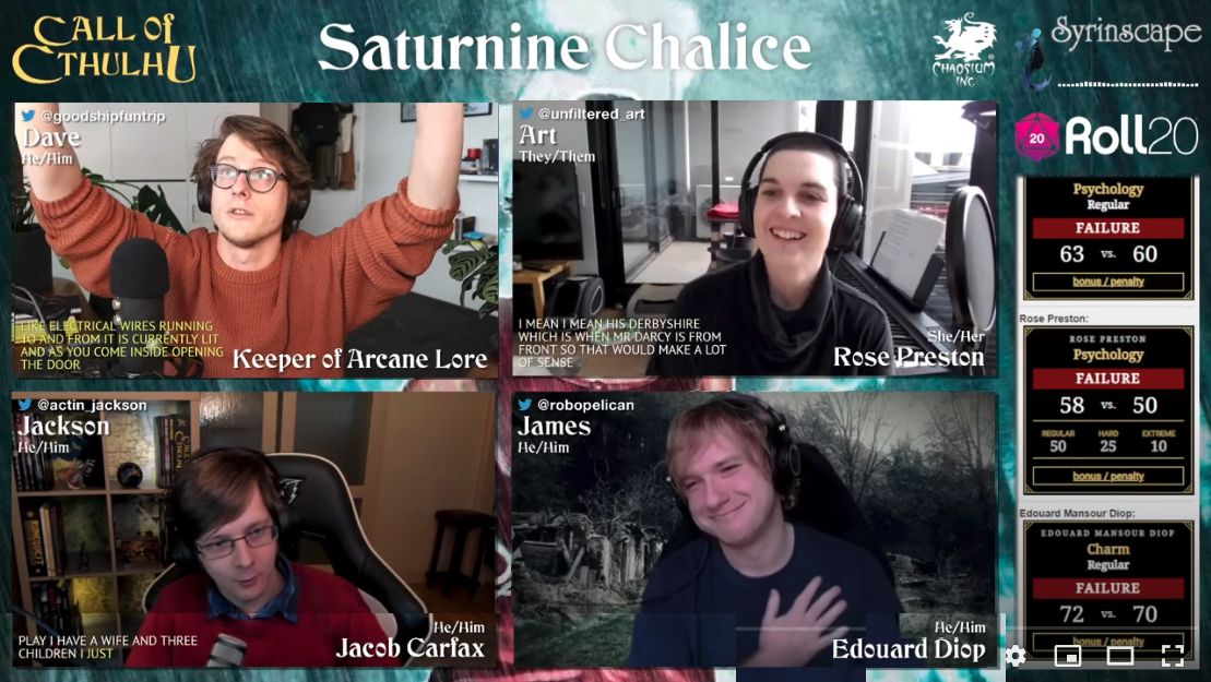 Stream of Chaos playing Saturnine Chalice