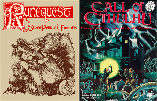 RuneQuest 1st Ed (1978)             Call of Cthulhu 1st Ed (1981)