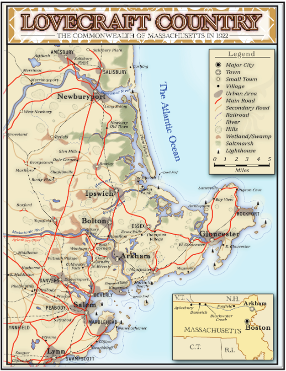 Lovecraft Country Map