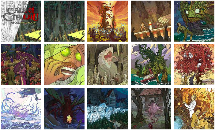 Call of Cthulhu the Coloring Book Color Images