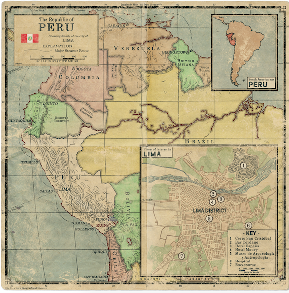 Peru Map - Masks