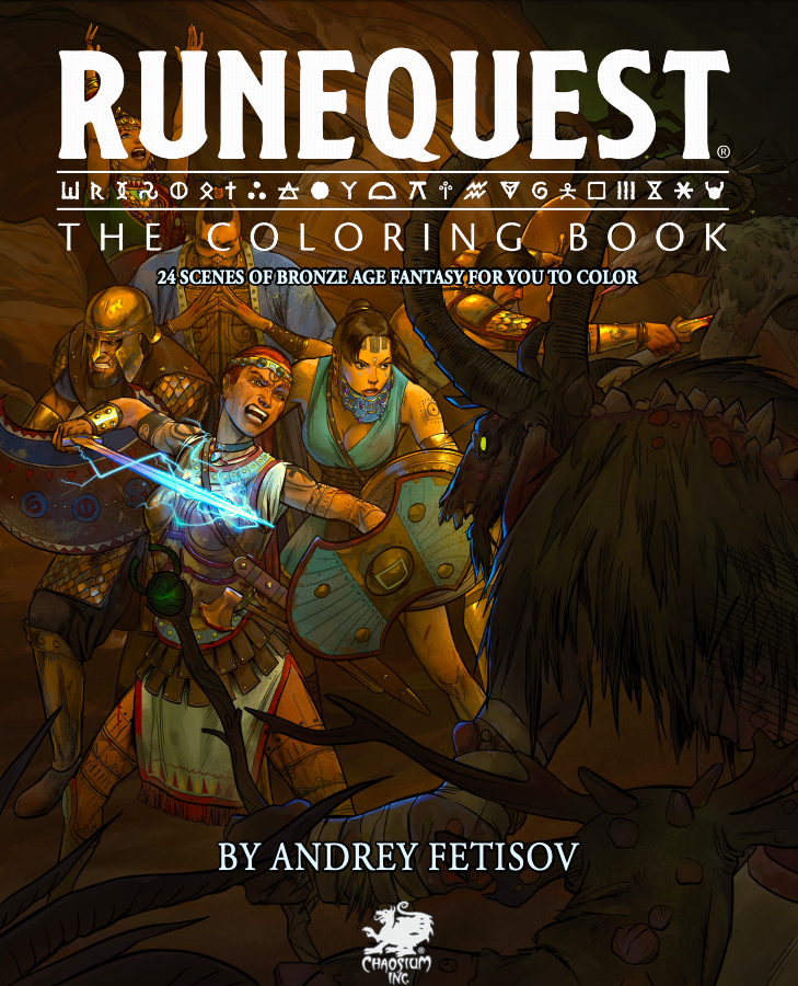 Download More Coloring Fun At Home Chaosium Releases Runequest The Coloring Book As A Free Download Chaosium Inc