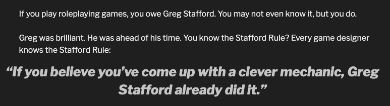 The Stafford Rule